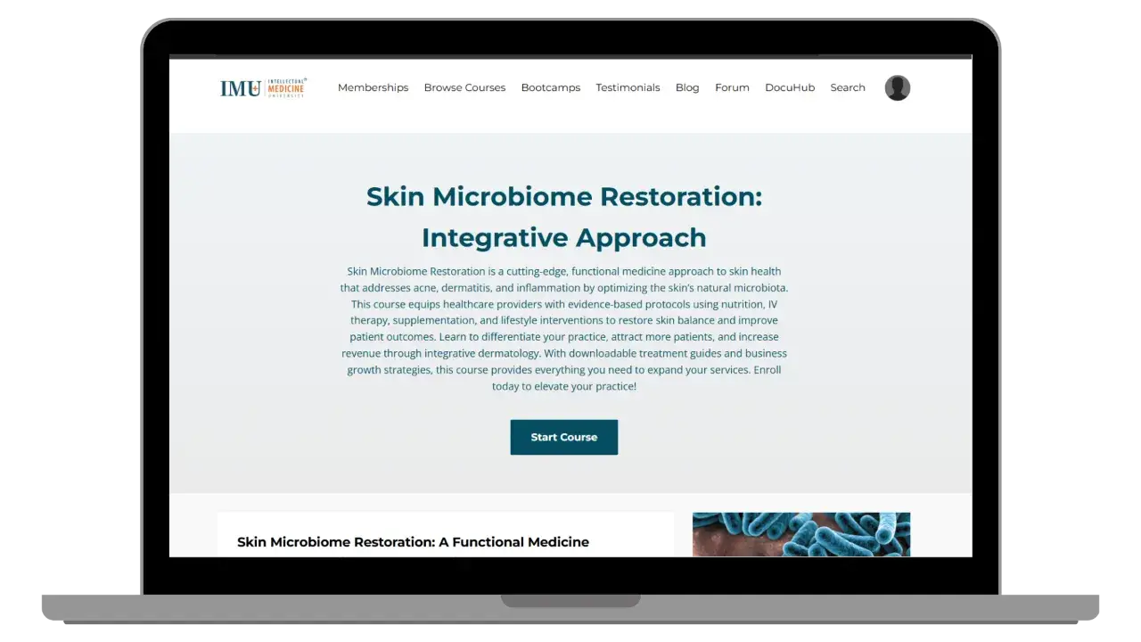 Skin Microbiome Restoration: Functional Medicine for Skin Health