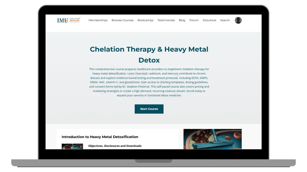 Chelation Therapy Certification