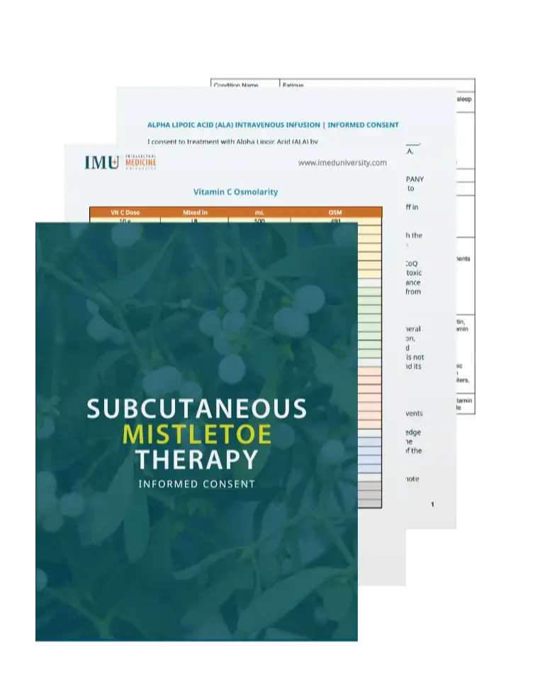Preview of the documents from the Integrative Breast Cancer Certification 