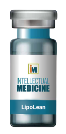 Vial of Lipolean, a precision-formulated injection designed to enhance metabolic health