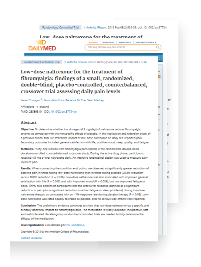 Preview of references from Low Dose Naltrexone (LDN) Certification