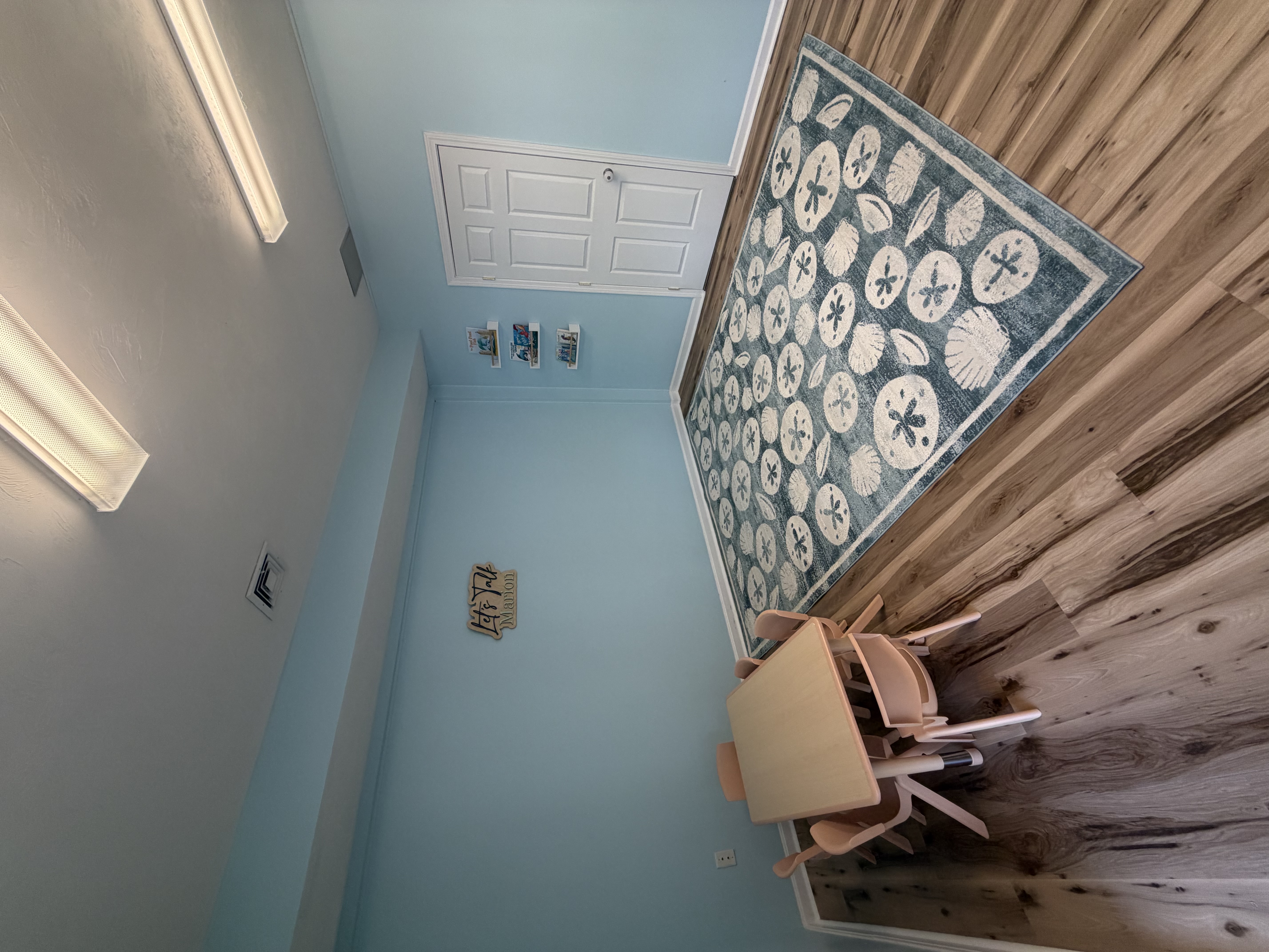Our bright, welcoming therapy room at Let's Talk Marion