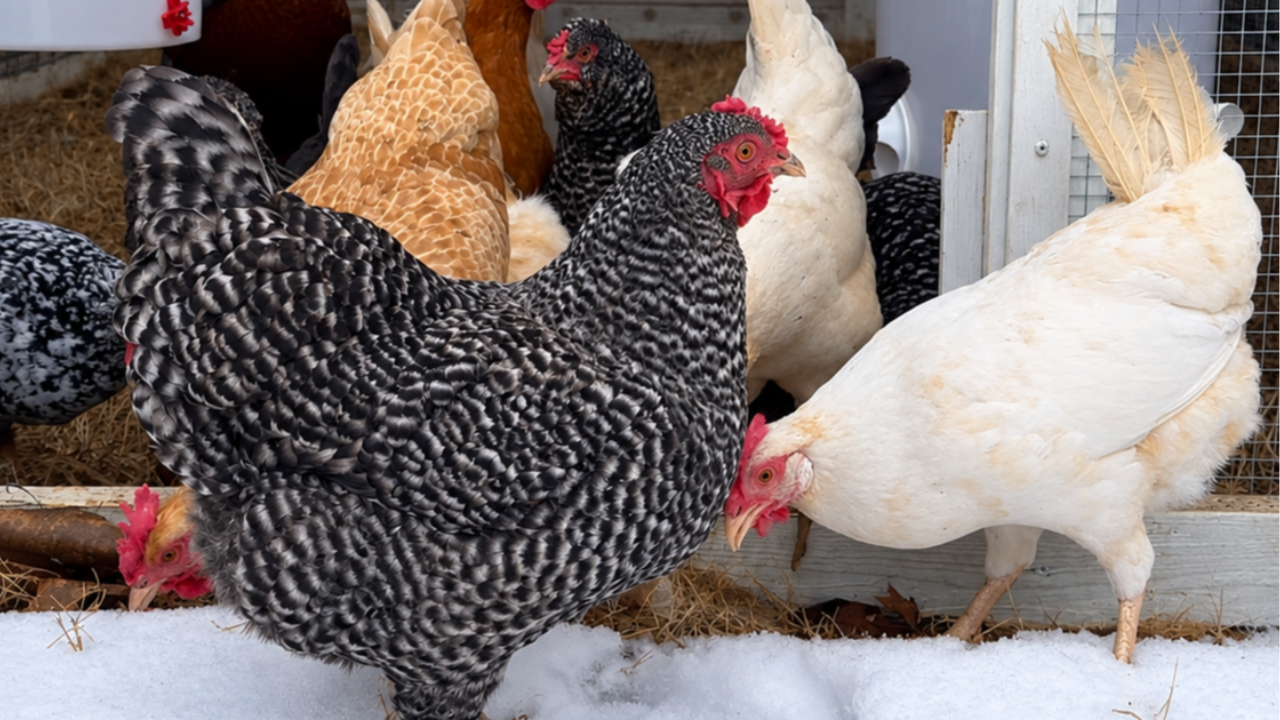 chicken in winter