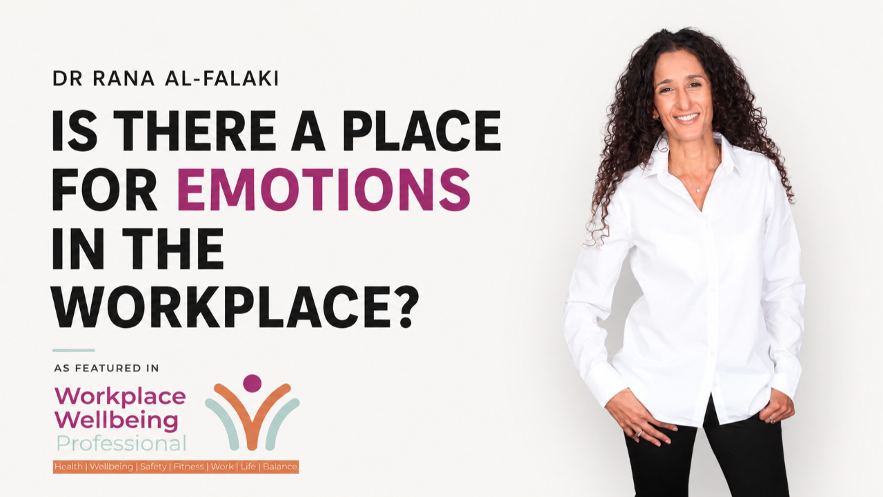 Dr Rana Al-falaki featured in workplace w professionalellbeing
