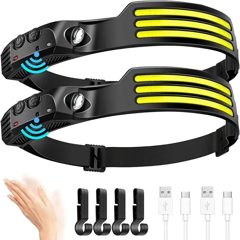 Linterna de cabeza LED con sensor