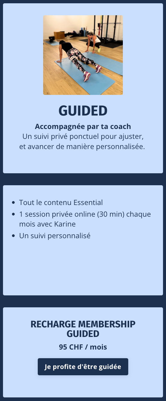 Coaching sportif personnalisé pour femme 40+ – correction de posture et renforcement