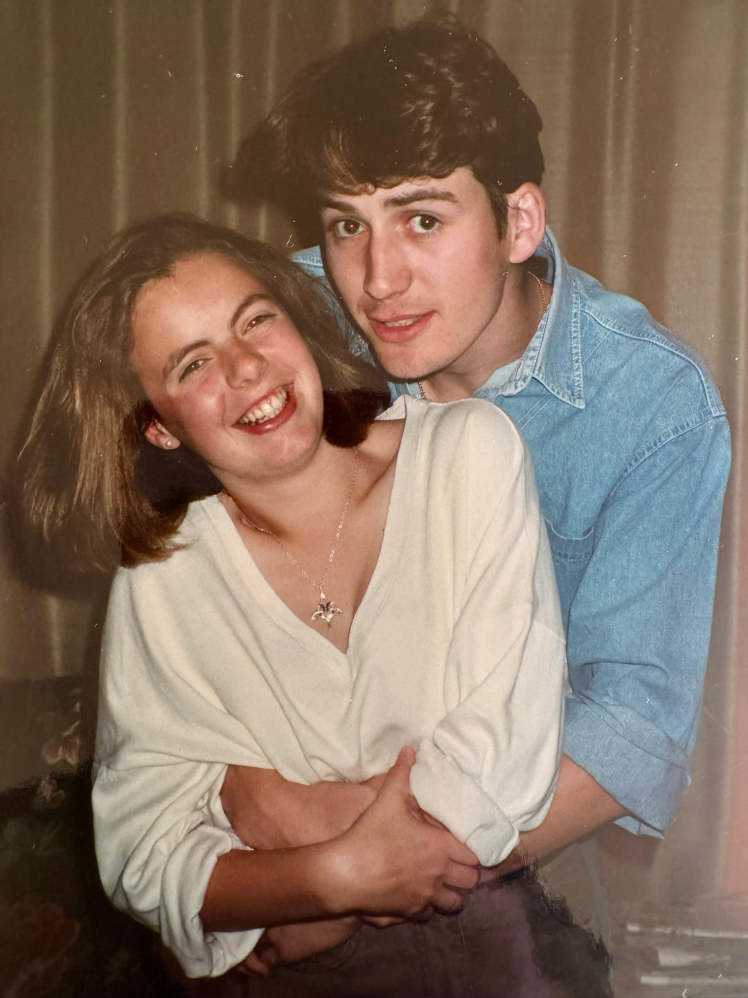 Kate and Justin Roche as a young couple