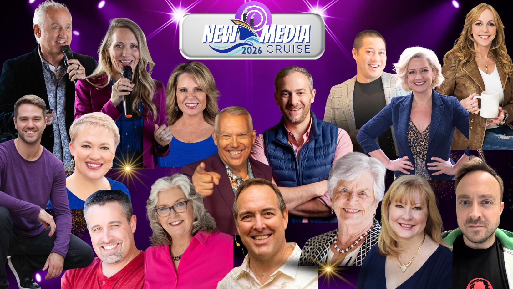 Michael Neeley and Krista Inochovsky Neeley hosts of the New Media Cruise