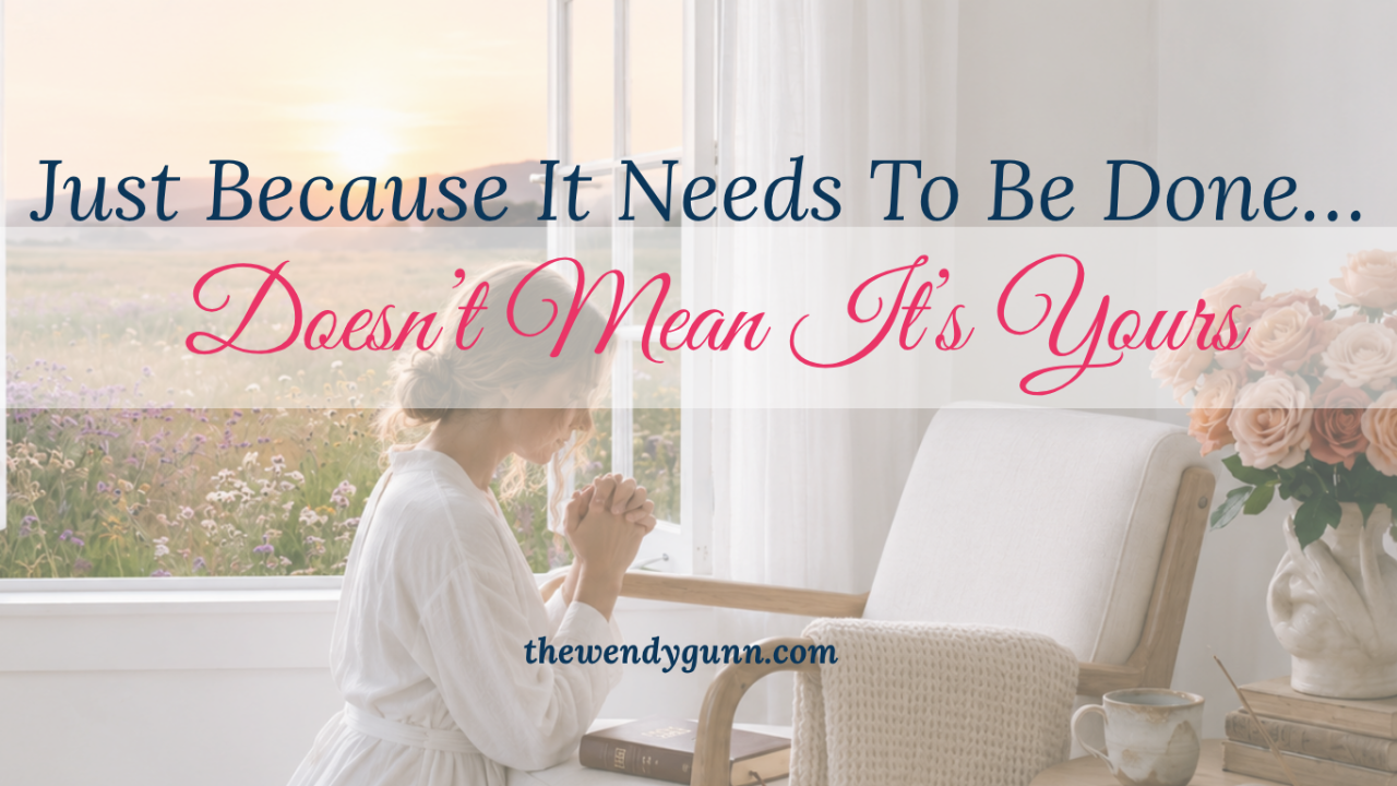 Christian woman discerning what God is asking her to do and making room for her God-given purpose.