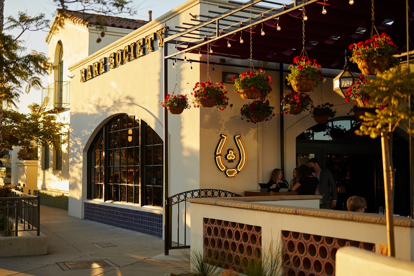 Sidewalk View of Rare Society Santa Barbara