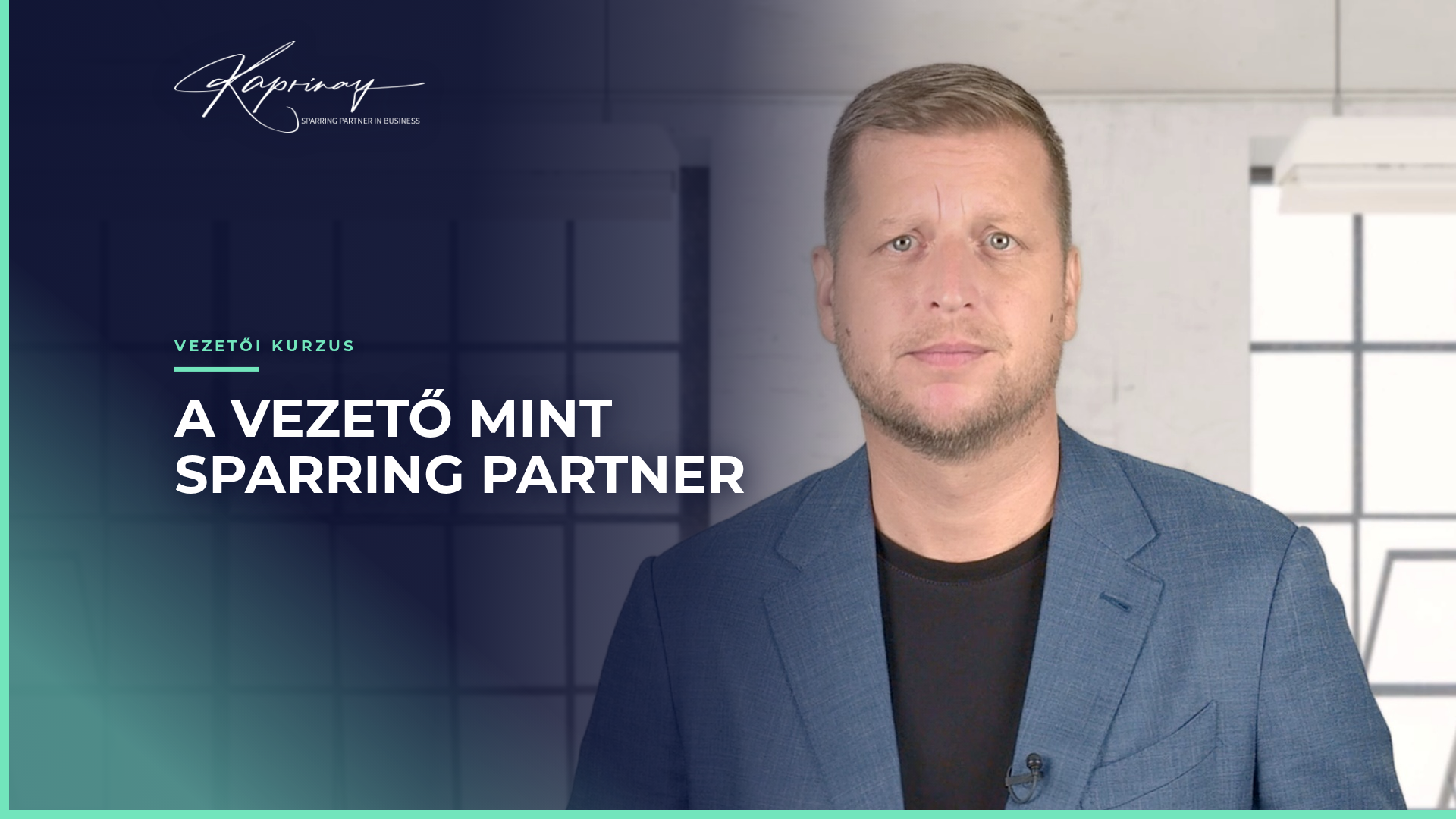 A vezető mint sparring partner videókurzus