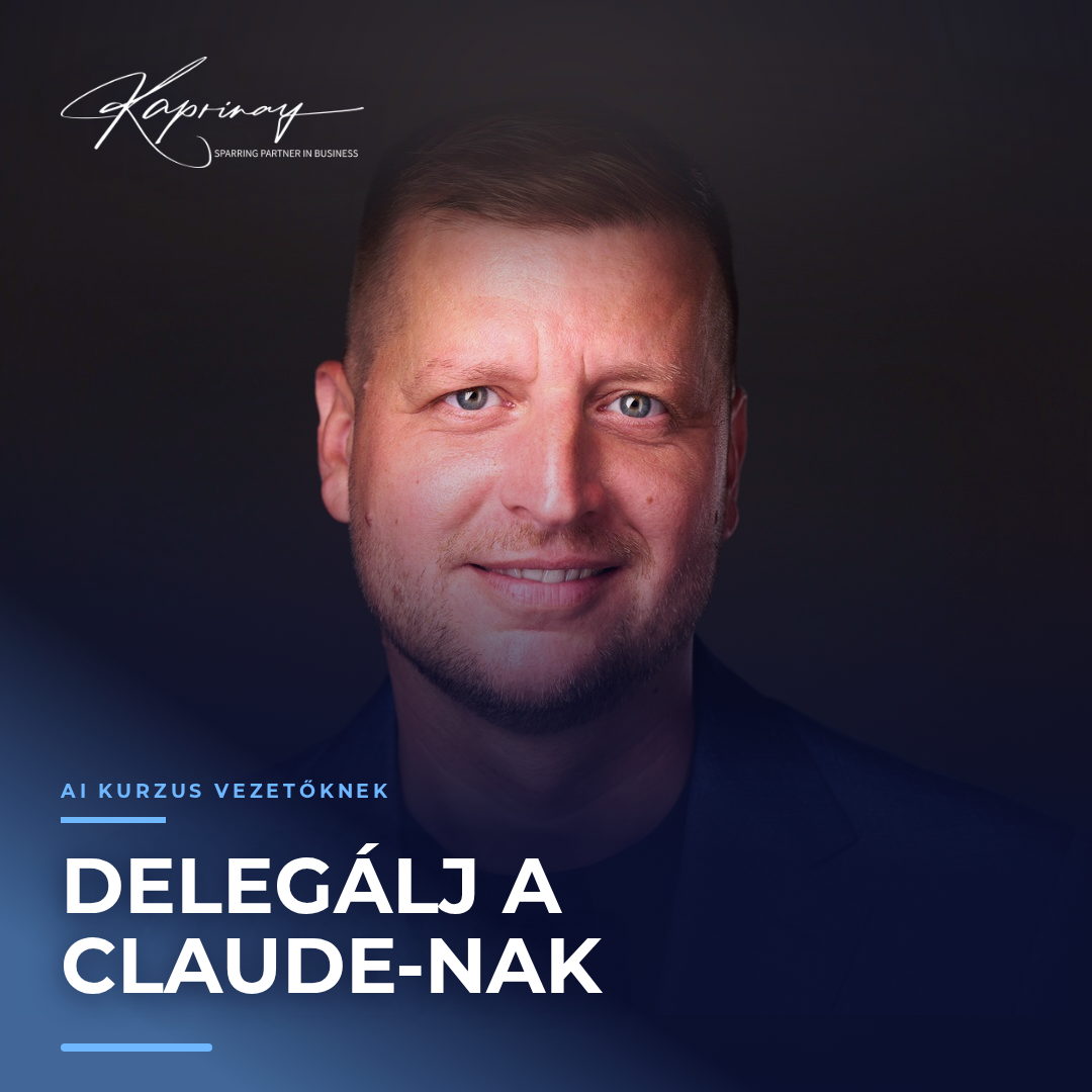 Delegálj a Claude-nak videókurzus vezetőknek