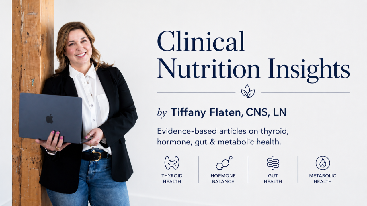 Normal thyroid labs but still exhausted article by Tiffany Flaten, CNS, LN about thyroid function, fatigue, hypothyroidism, and Hashimoto's.