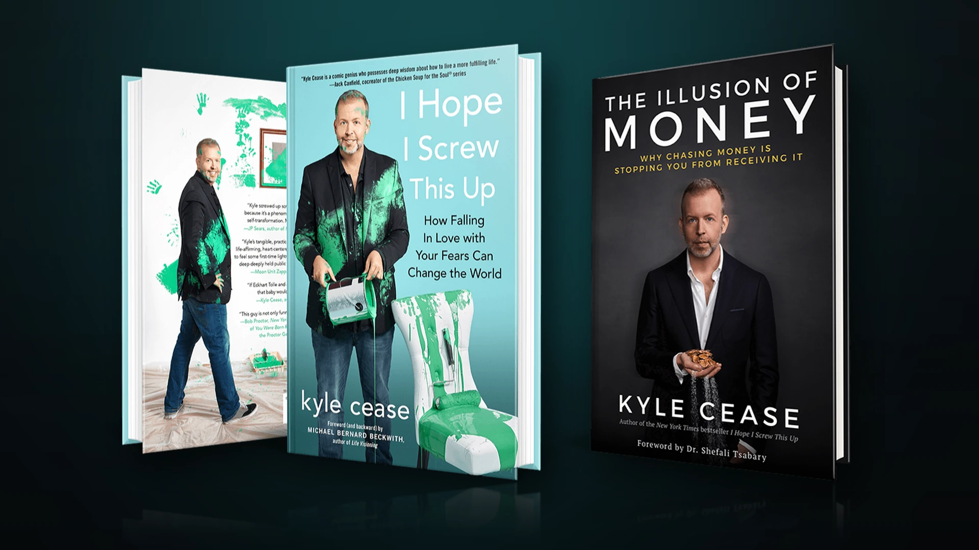 Kyle Cease&rsquo;s books — I Hope I Screw This Up and The Illusion of Money