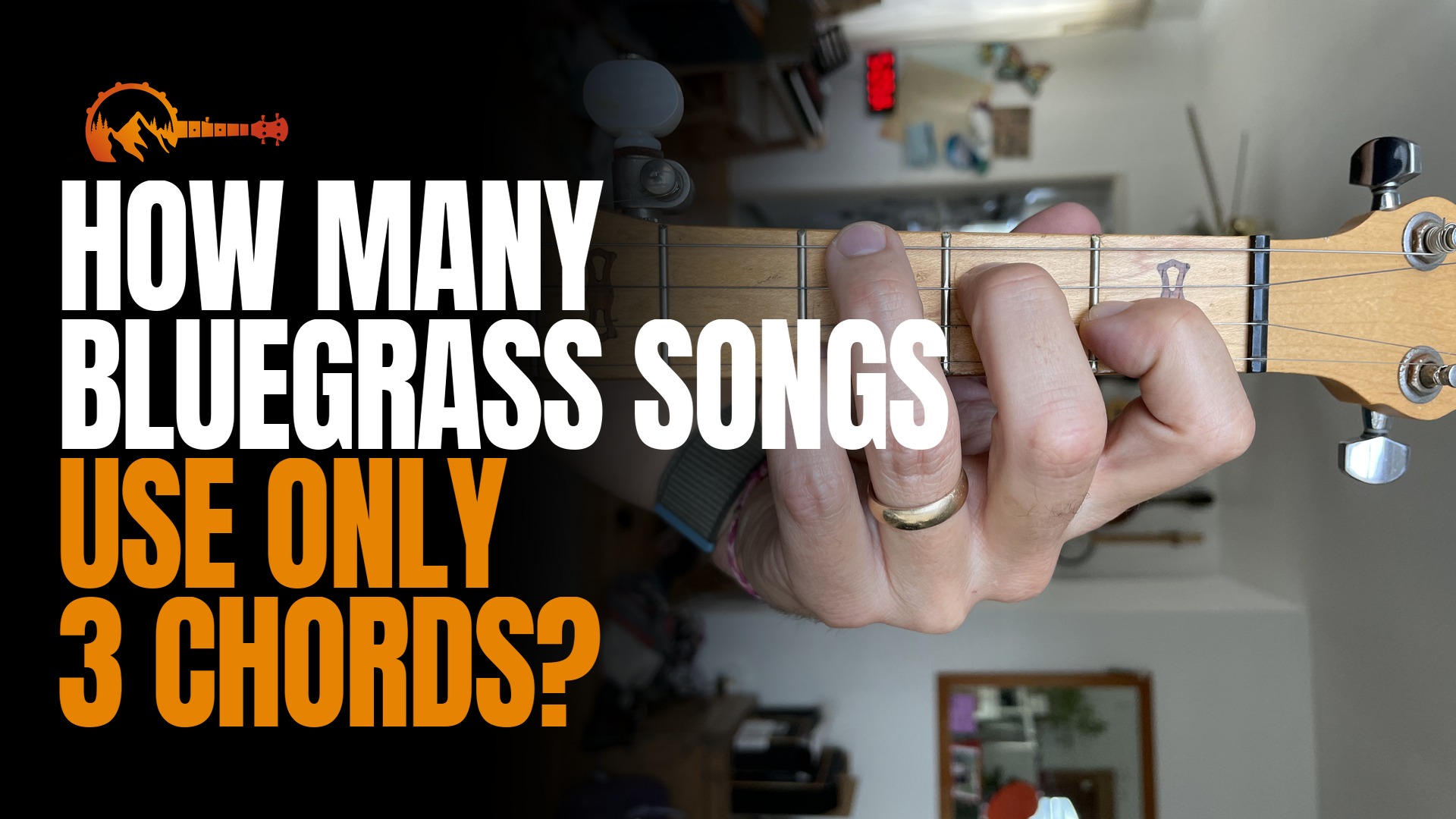 3-chord bluegrass songs: 2 out of 3 bluegrass songs use only the G, C and D chords on banjo