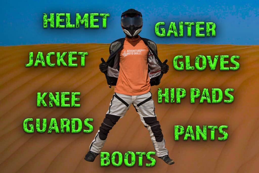 Protective motorcycle riding gear