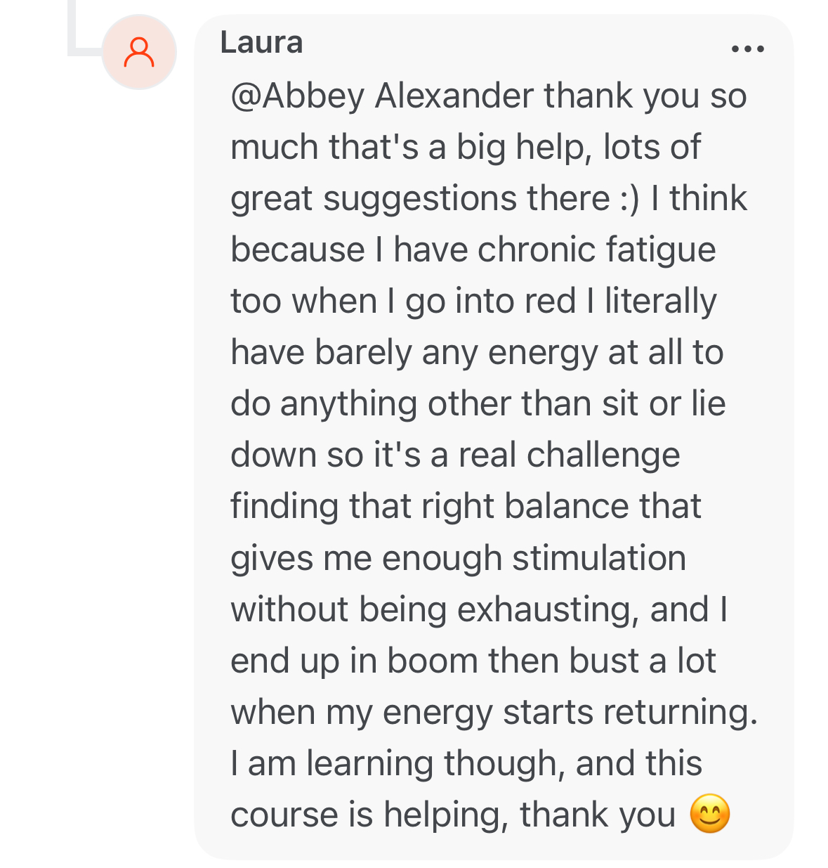 Laura's experience inside SSBE