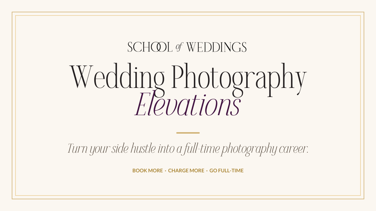 Wedding Photography Elevations course card