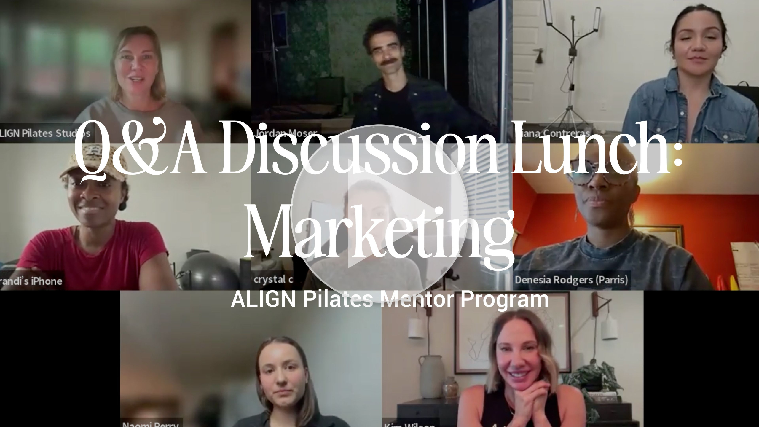 Q&A Discussion Lunch Hour - Marketing
