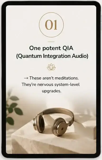Quantum Integration Audios Feature Mockup