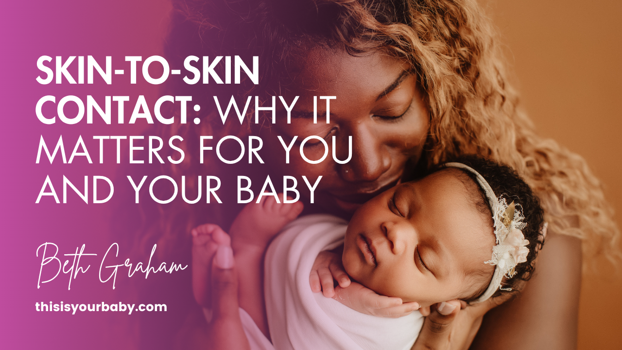 Mother holding her sleeping newborn baby close in skin-to-skin contact.