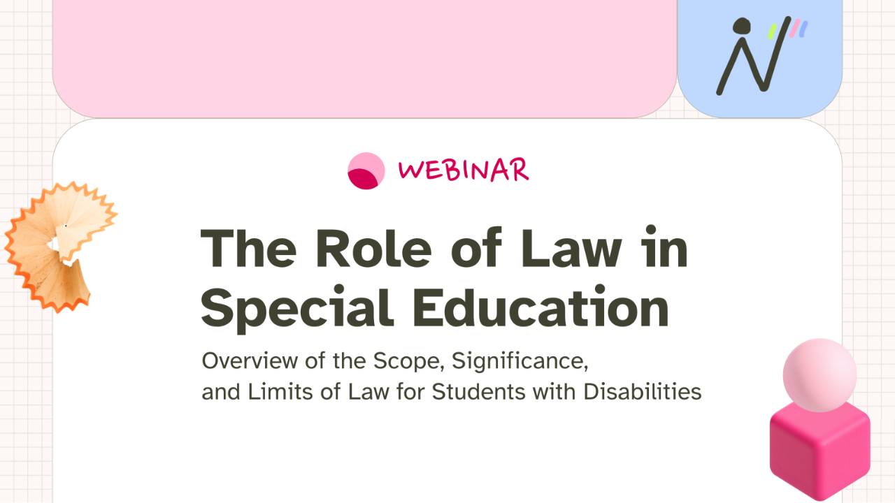 Webinar Registration - The Role of Law in Special Education