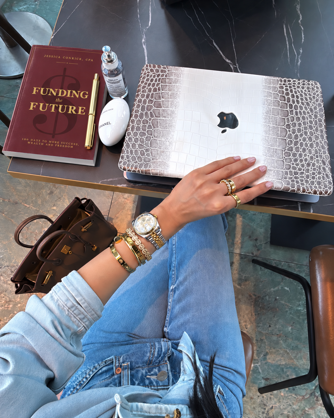 Funding the Future book in an elegant lifestyle setting
