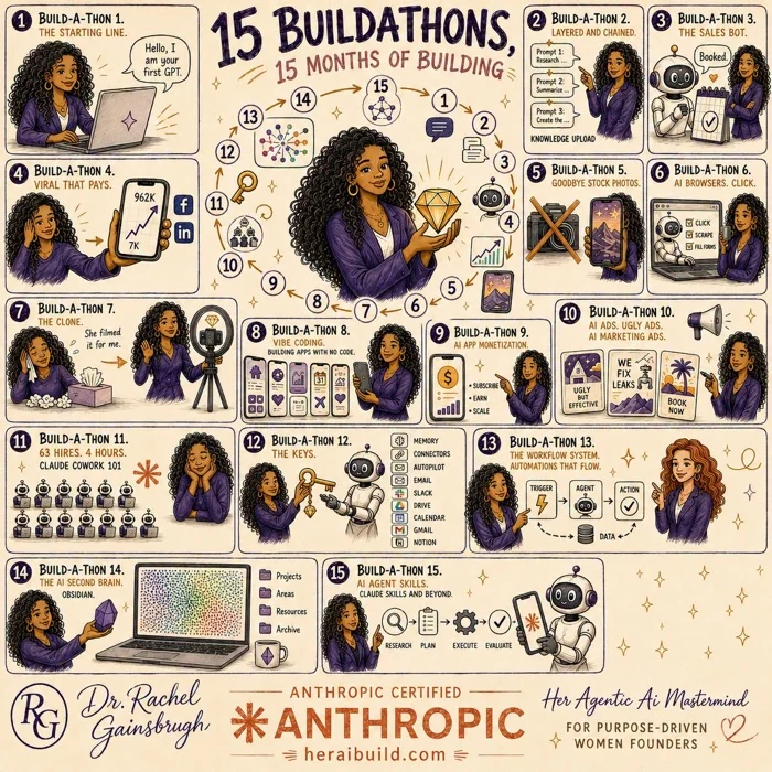 15 Buildathons, 15 months of building — every build from the starting line to agent skills
