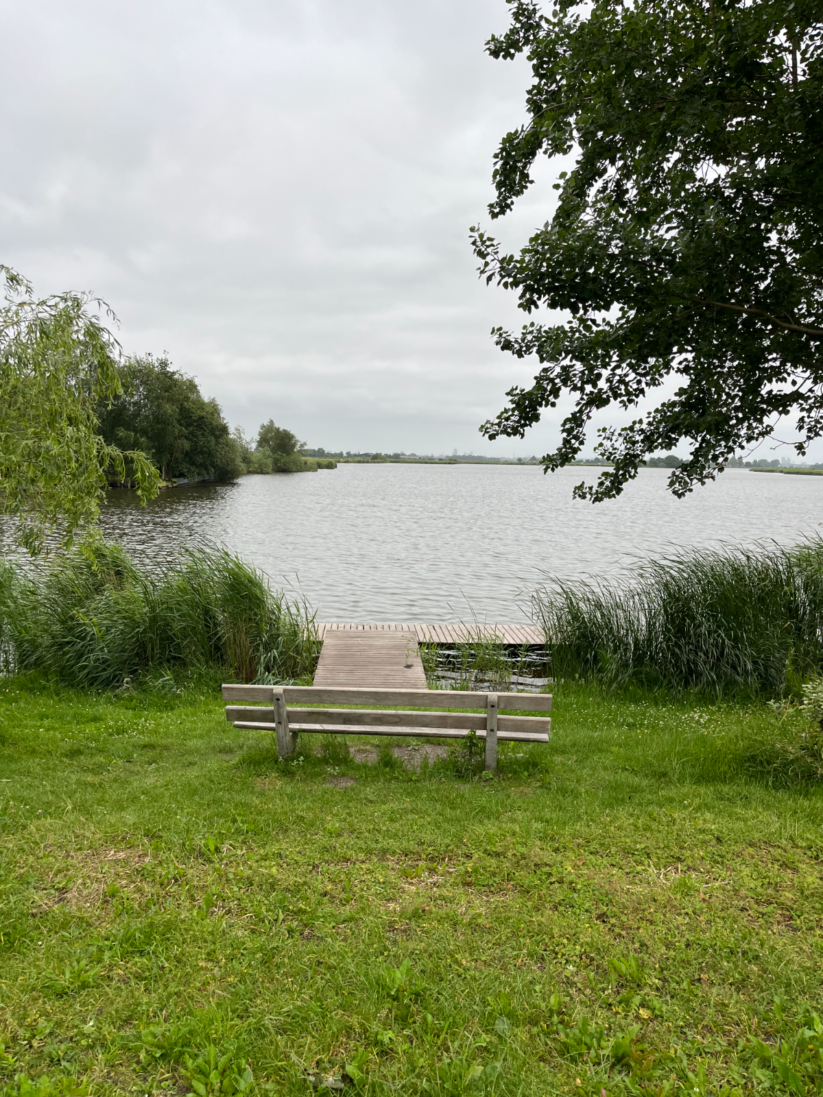Bankje aan het water in Broek in Waterland