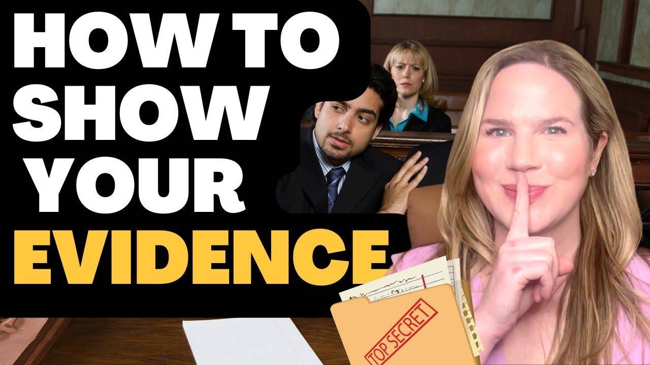 Veronica T. Barton explaining how to show evidence to the judge at a restraining order hearing