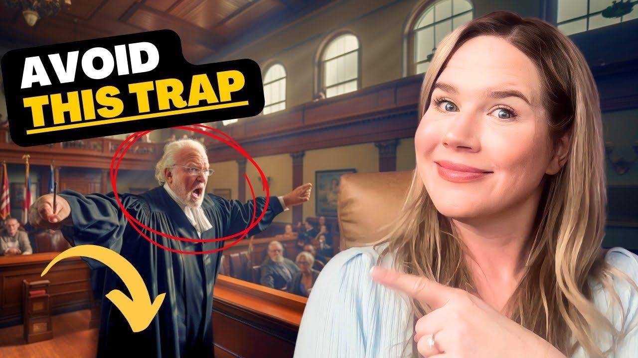 Veronica T. Barton explaining how to answer the judge’s questions at a restraining order hearing