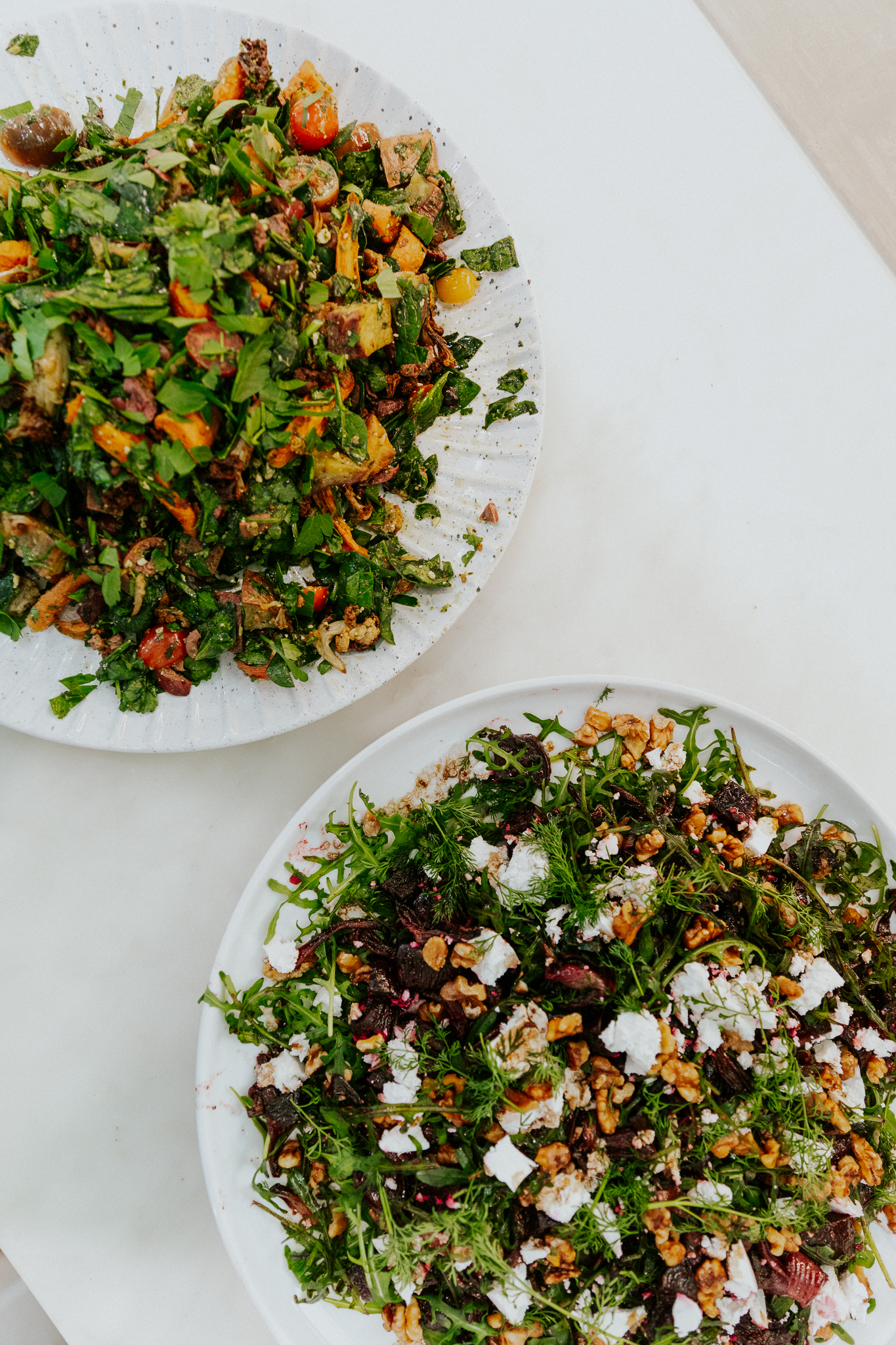 Catered gluten free, dairy free lunch plates