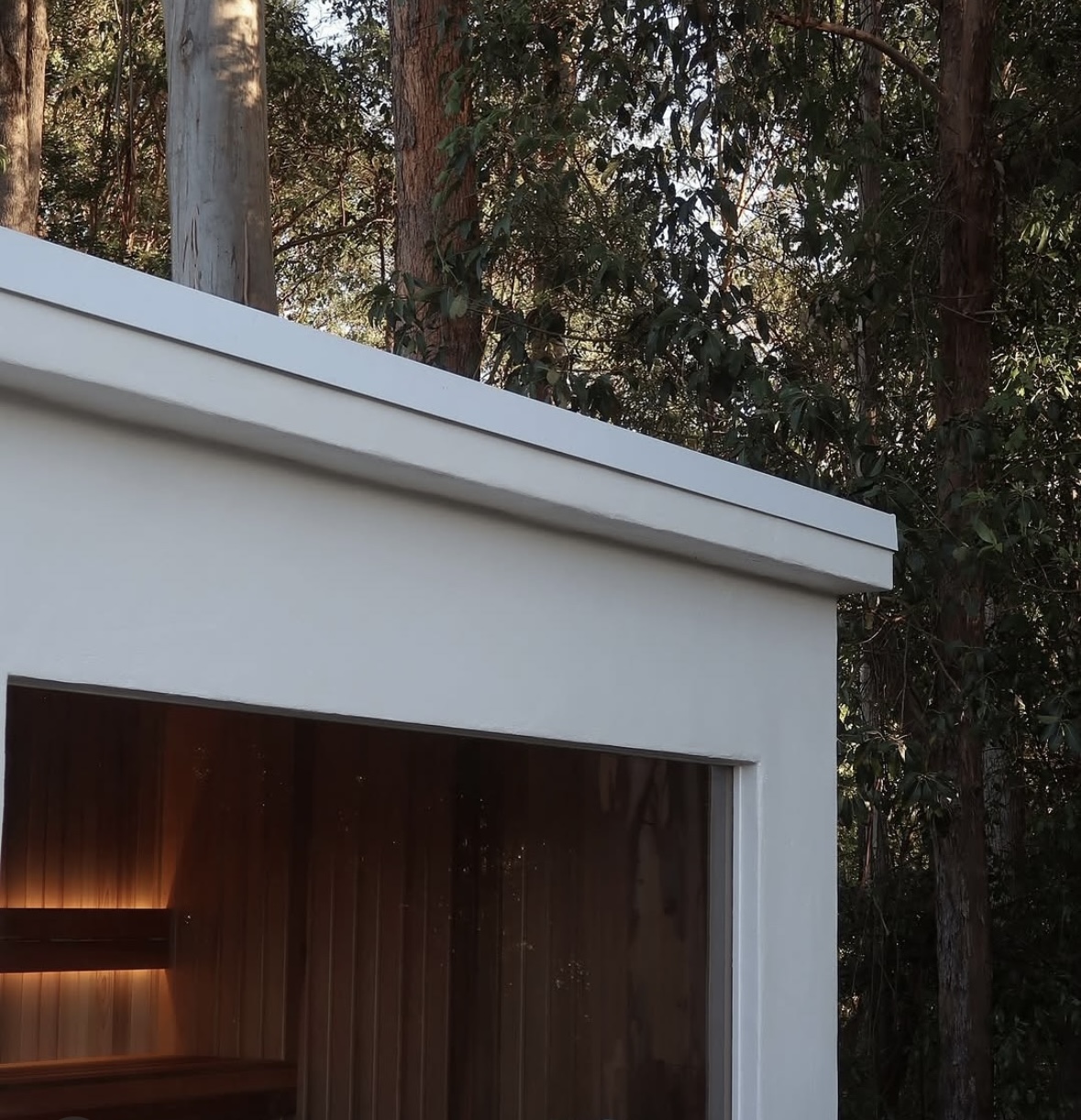 Infrared sauna cabin at Austinvilla Estate