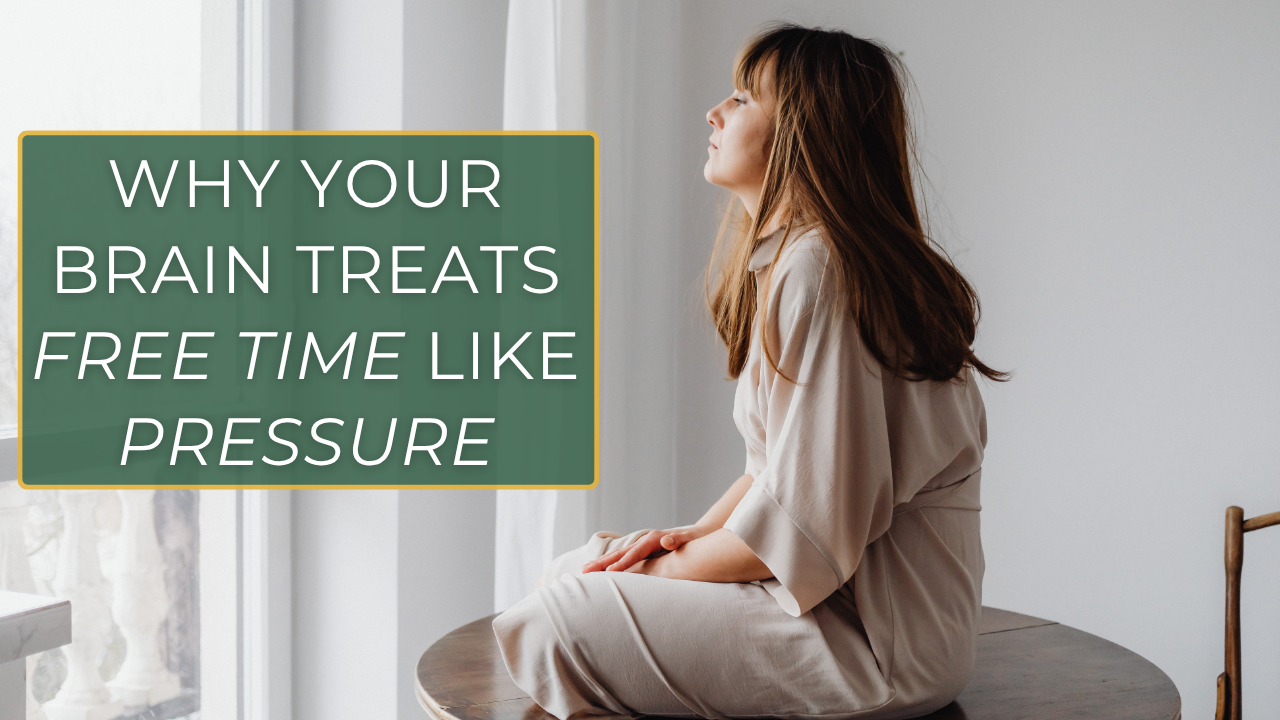 A person sitting with open time and multiple options around them, looking thoughtful as they choose a direction for their energy.