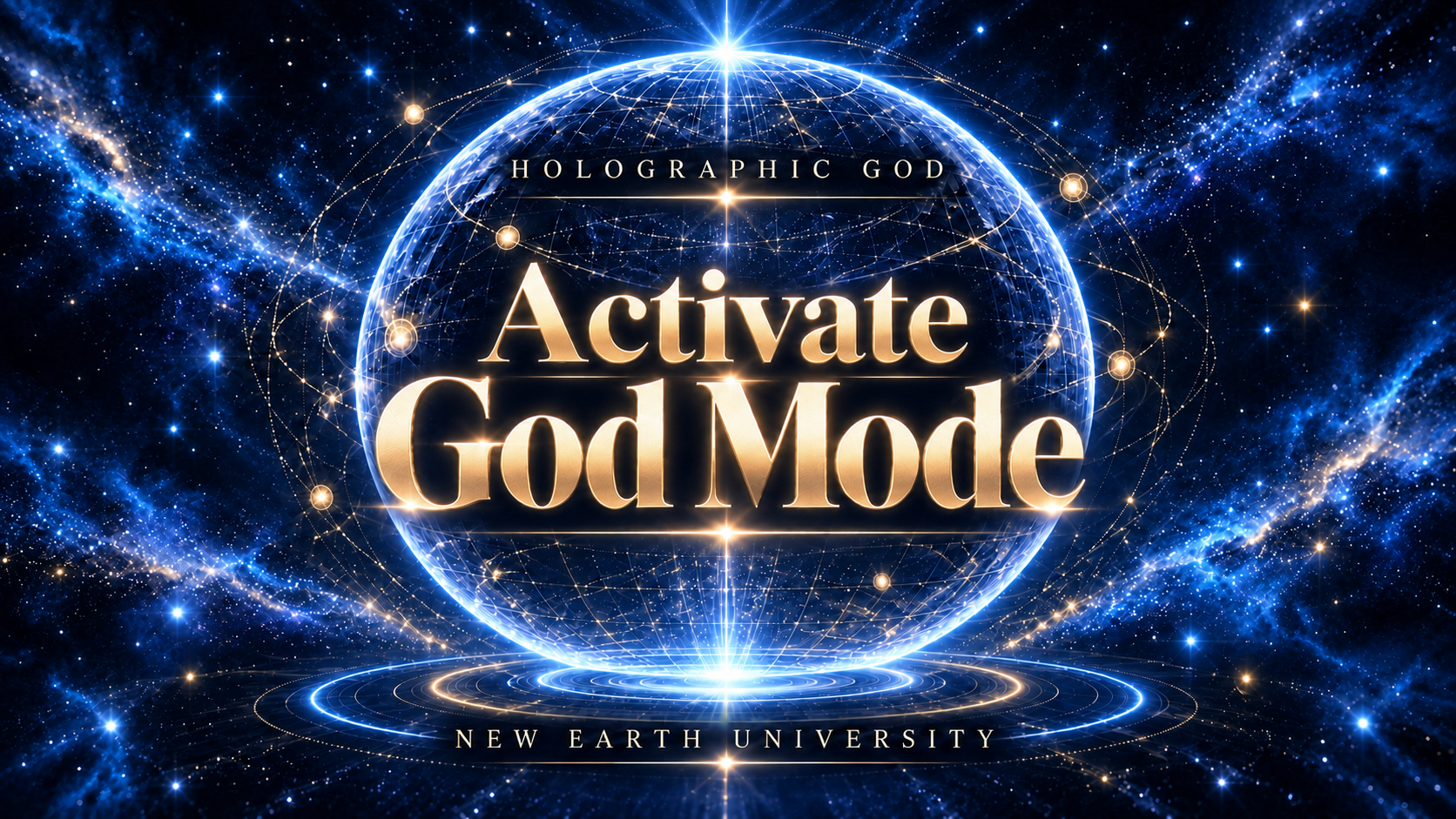 Holographic God — Activate God Mode, New Earth University