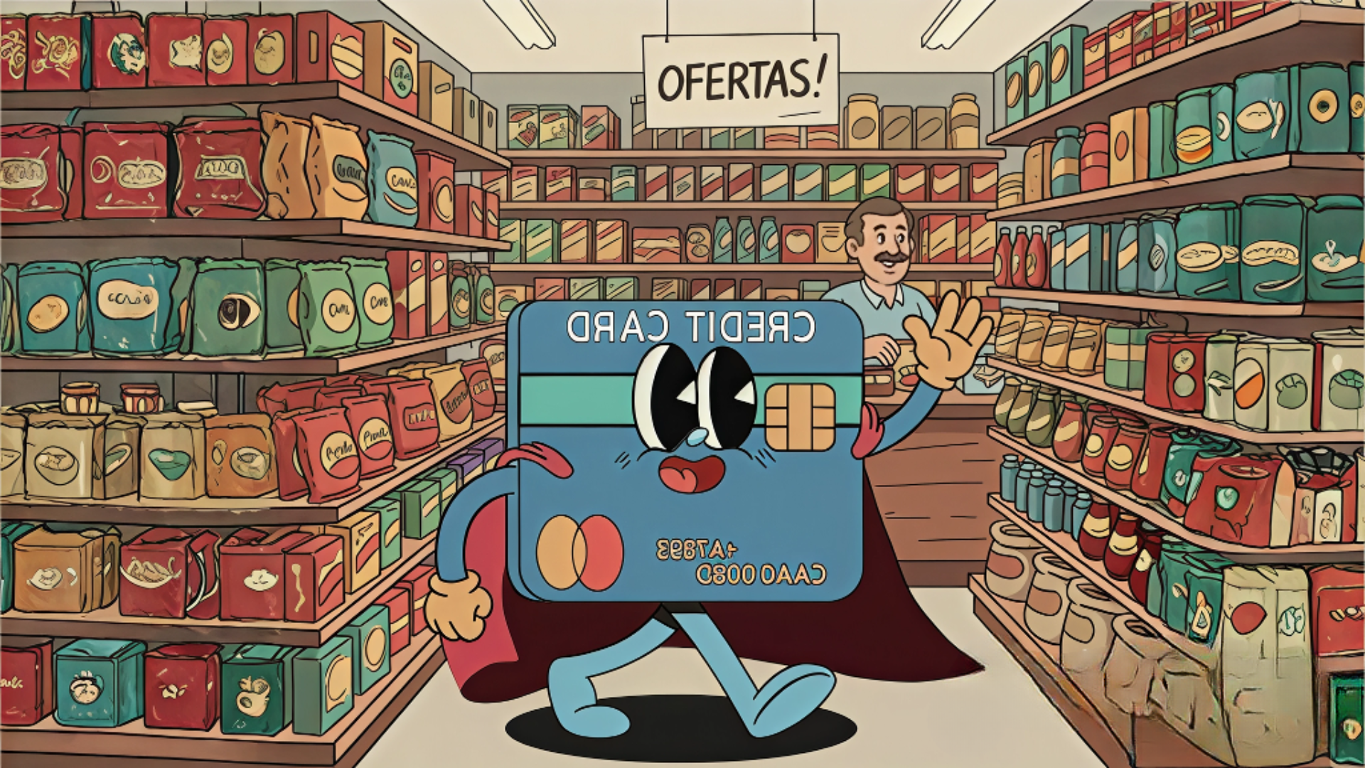 Antihéroe de fspt en una tienda de autoservicio