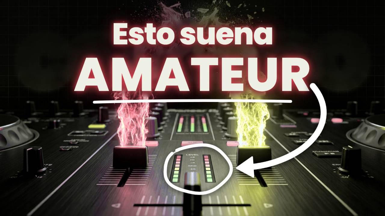 Esto suena amateur: dos canciones chocando en una mesa de DJ