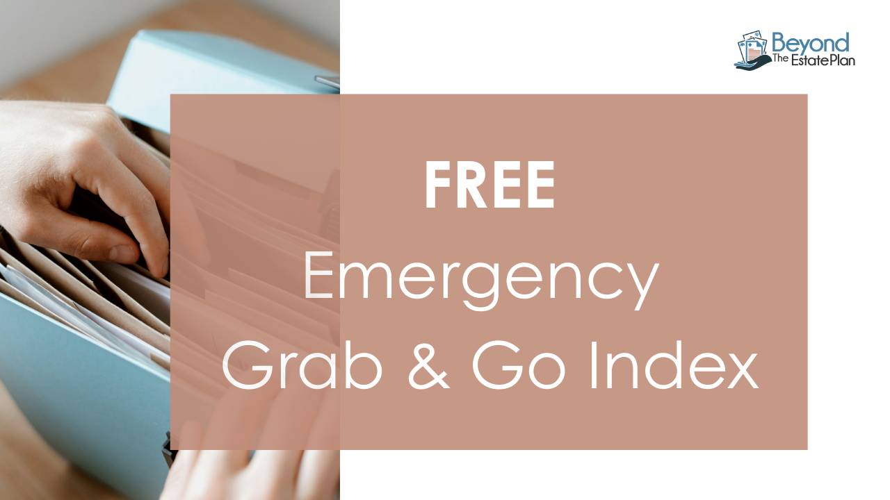 FREE Grab & Go Emergency Index
