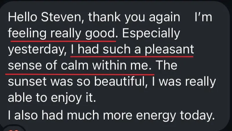 Customer testimonial