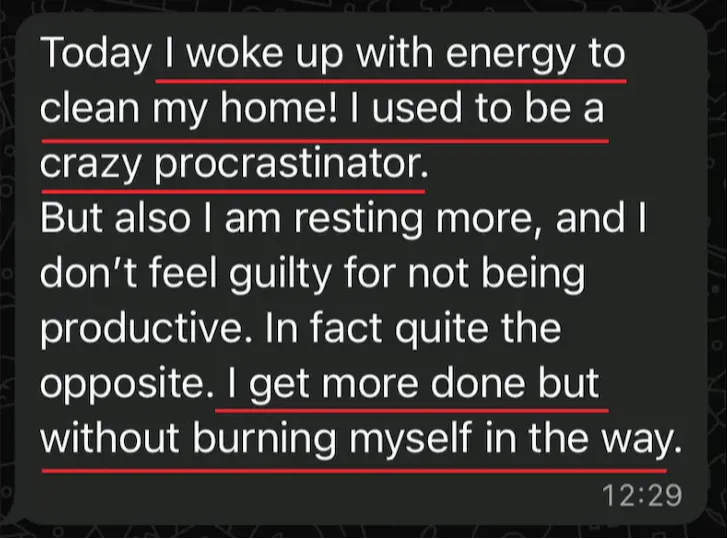 Customer testimonial