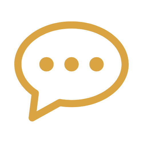 Speech bubble icon symbolizing messaging that connects and attracts the right clients