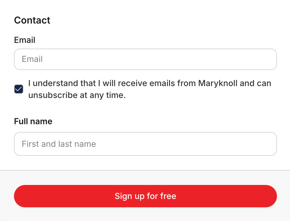 If you have not yet created a free account, you will be prompted to select a password: