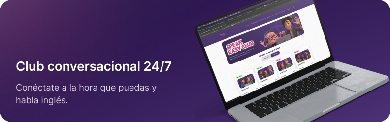 Club conversacional 24/7: conéctate a la hora que puedas y habla inglés.
