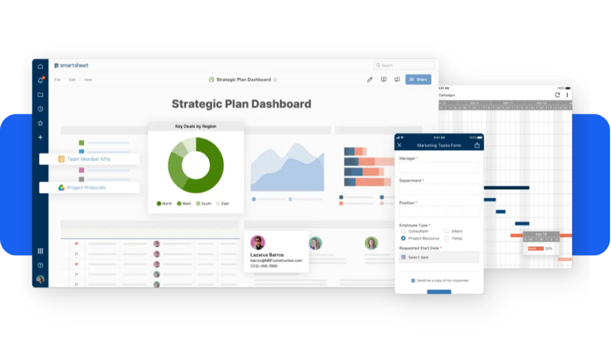 Turn data into decisions. Smartsheet gives PMOs a single view of strategic plans, team KPIs, and project timelines, helping you align work with impact and drive organizational priorities forward. 