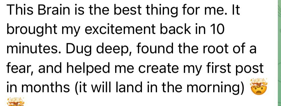 Foundry Brain feedback