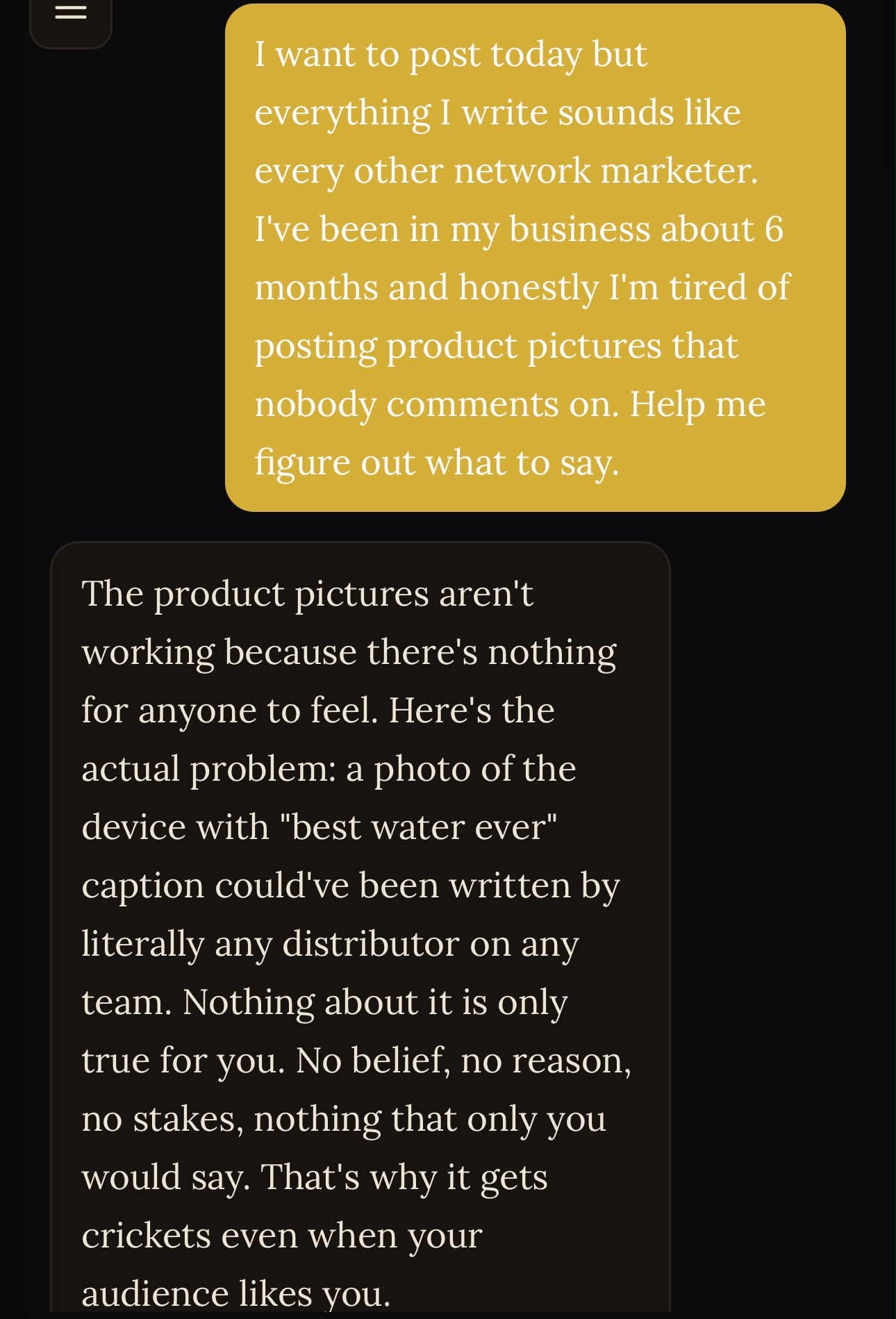 Foundry Brain conversation about writing a post