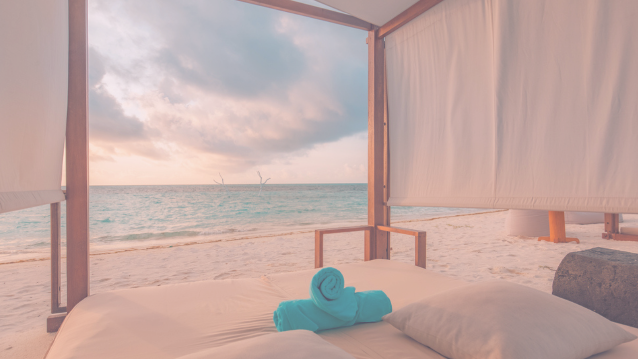 Peaceful bedroom at night representing restorative sleep during perimenopause