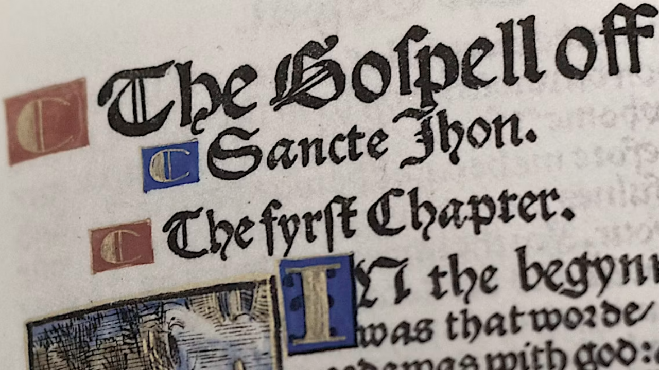 1525 English translation of the New Testament