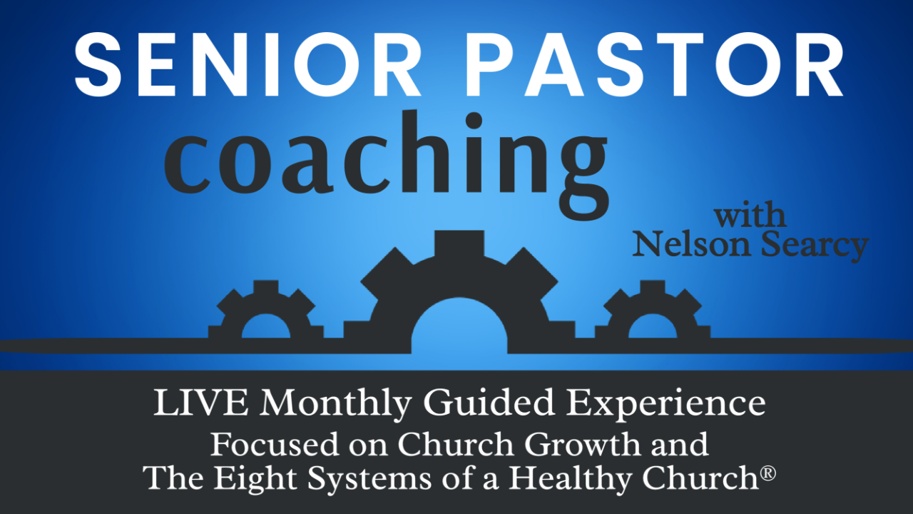 Banner image announcing Senior Pastor Coaching with Nelson Searcy