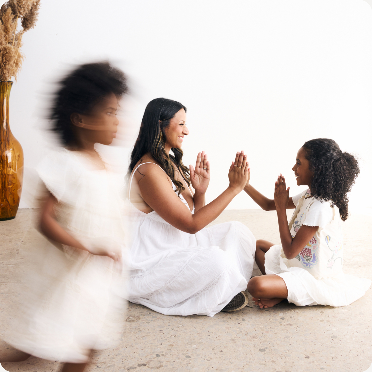 Kin & Co portrait of a mother and daughters